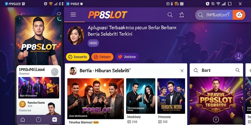 Tampilan antarmuka PP8SLOT yang menarik dan informatif.